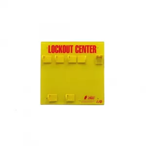Zing Green Products 7113E RecycLockout Lockout Station for 6 Padlocks
