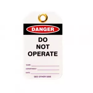 Zing Green Products 7348 Lockout Tag: "Do Not Operate"