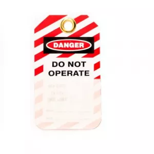 Zing Green Products 7351 Lockout Tag: "Do Not Operate", Laminating, Photo ID