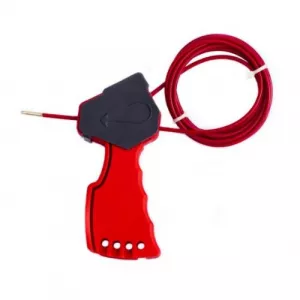 Zing Green Products 7625 Cable Lockout, Red,Grip Type, 6 ft. Cable