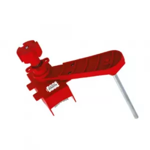 Zing Green Products 7634 Ball Valve Lockout, Adjustable, Red, Large